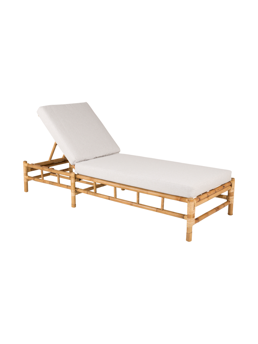 
Gartenliege „Cane“ aus Bambus und Rattan