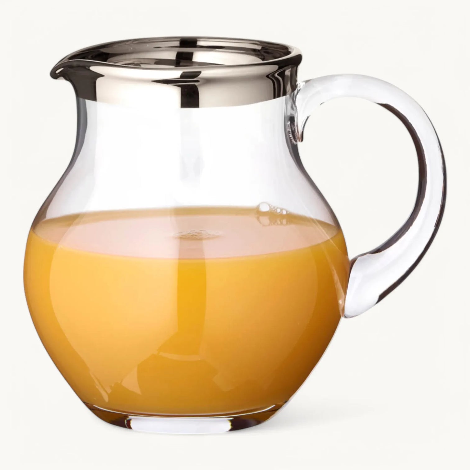 
Hand-blown pitcher "Olivia," crystal glass with platinum rim - 1500 ml