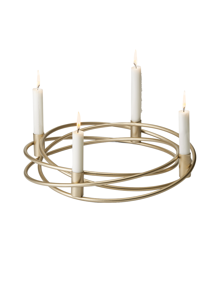 
Design Adventskranz „Bergamo“ Ø 40 x 6 cm