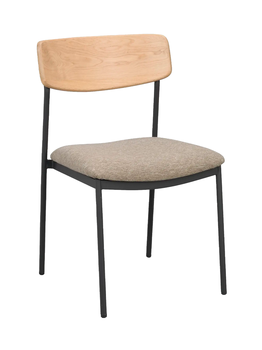 
Chaise design empilable « Maymont » - Chêne clair