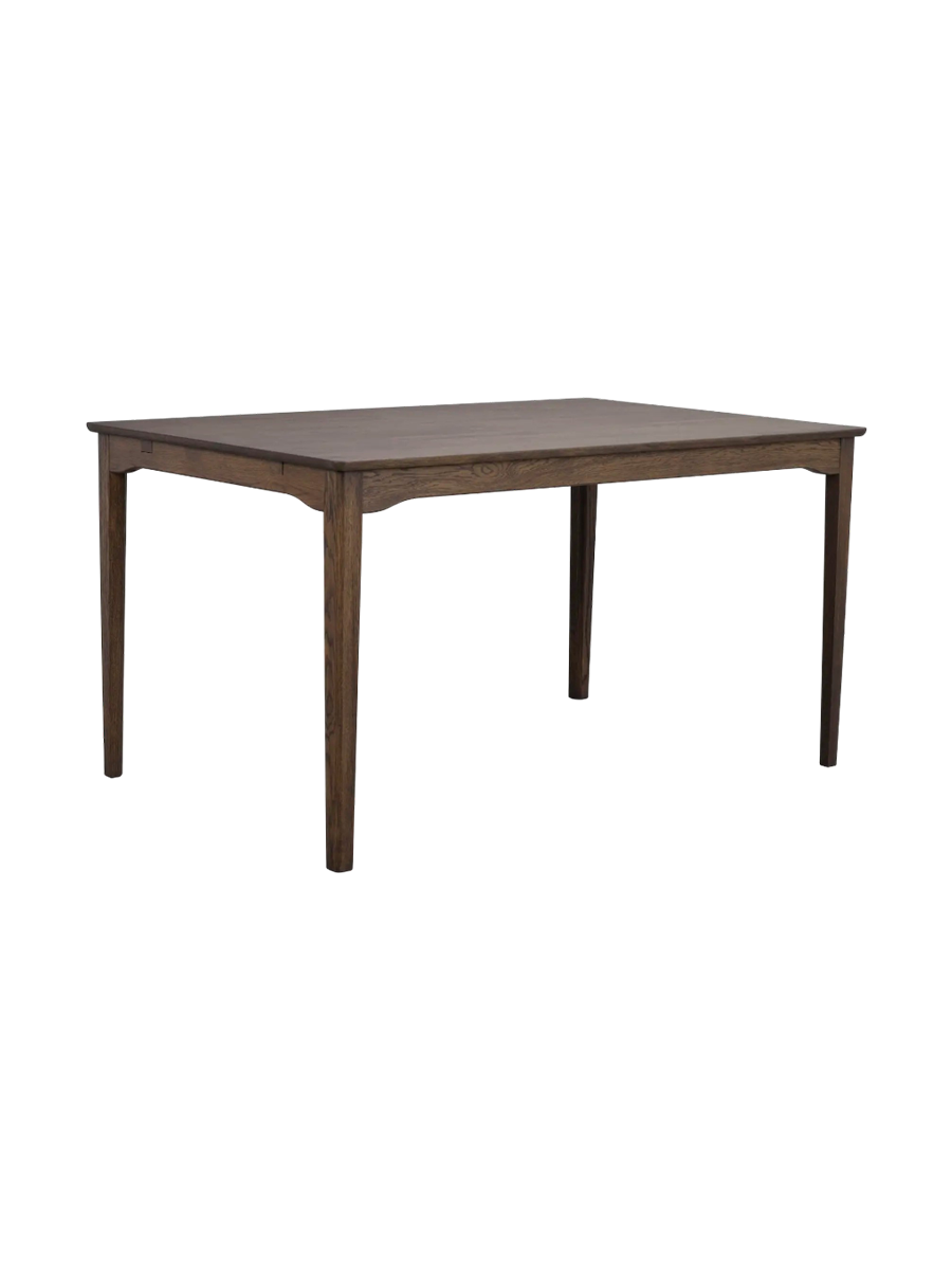
Extendable Solid Wood Dining Table "Markham", 140-230 x 90 cm - Dark Brown Oak - 140 x 90 cm