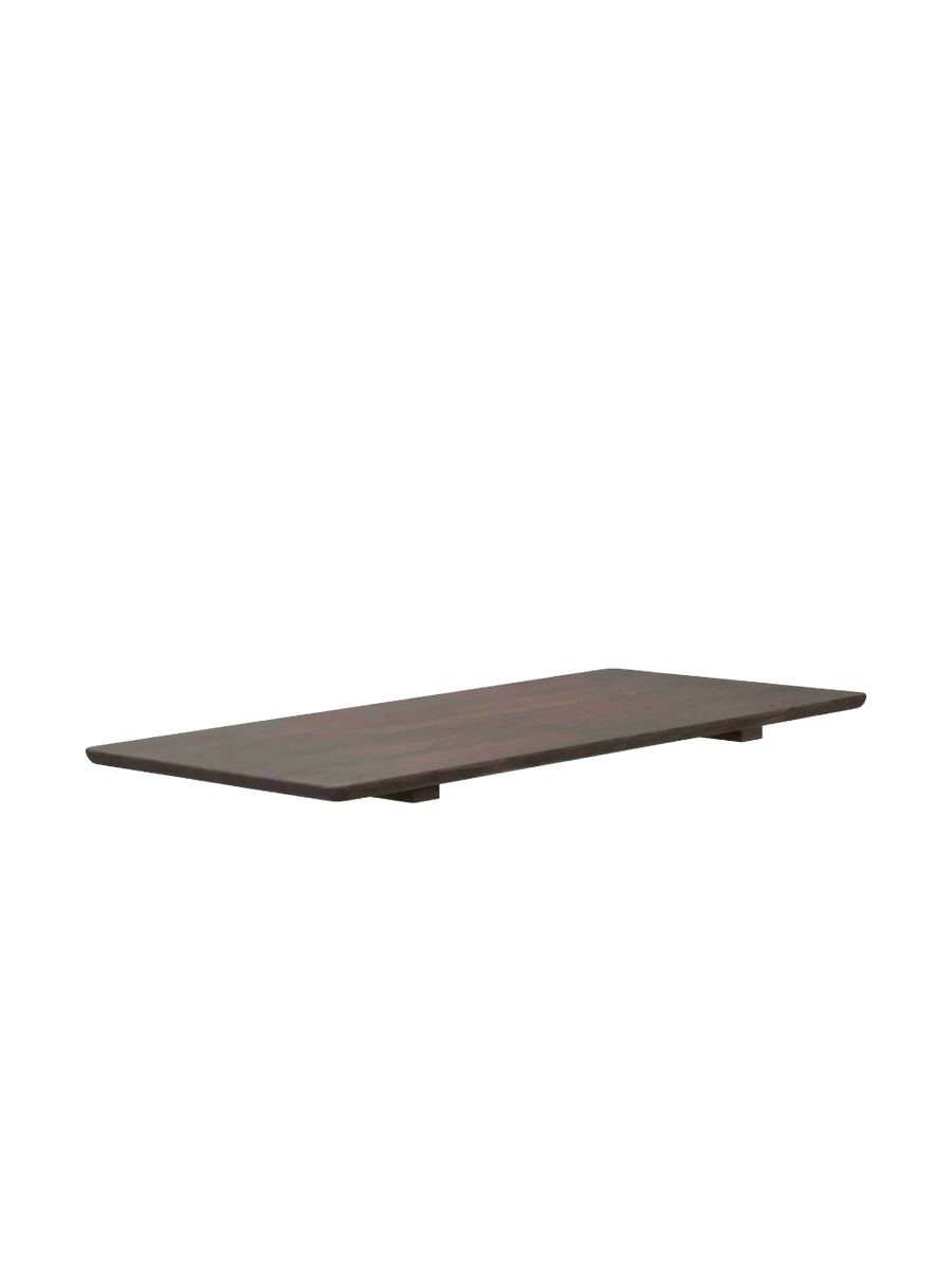 
Extendable Solid Wood Dining Table "Markham", 140-230 x 90 cm - Dark Brown Oak - With two extension leaves, 230 x 90 cm