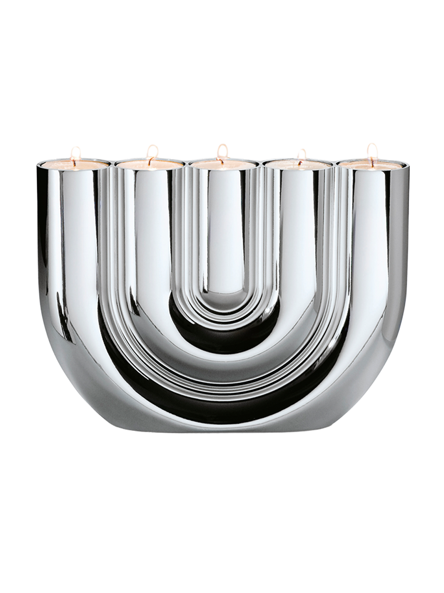 
"Double U" Tealight Holder Design in Stainless Steel