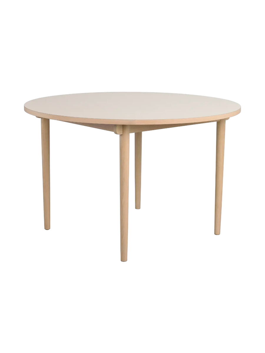 
Tavolo da pranzo rotondo di design “Fairmont”, Ø 120 cm - Rovere chiaro