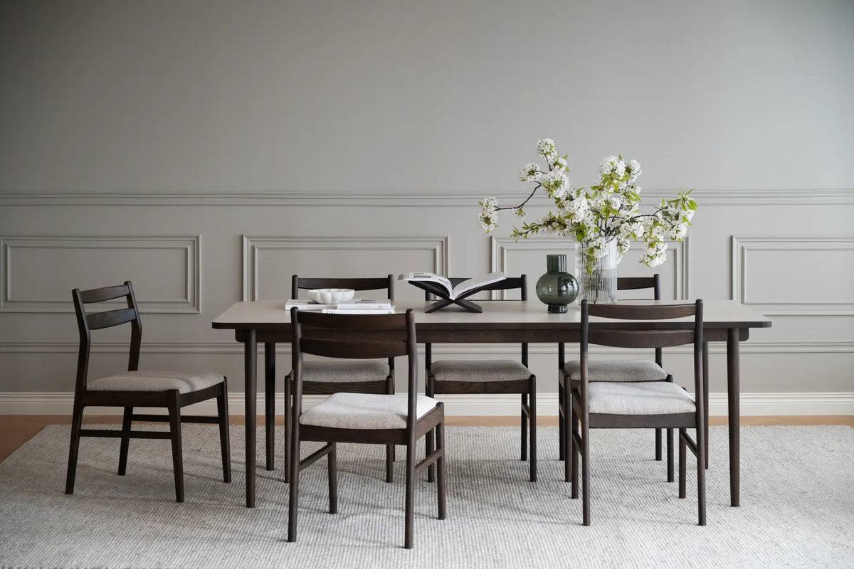 
Ausziehbarer Esstisch „Fairmont“, 220-310 x 95 cm - Eiche Dunkelbraun - 220 x 95 cm