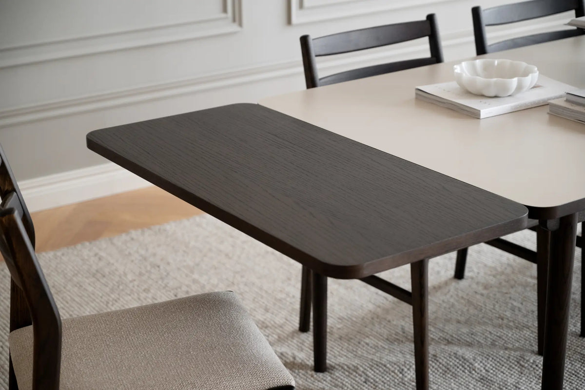 
Ausziehbarer Esstisch „Fairmont“, 220-310 x 95 cm - Eiche Dunkelbraun - Mit zwei Verlängerungsplatten, 310 x 95 cm