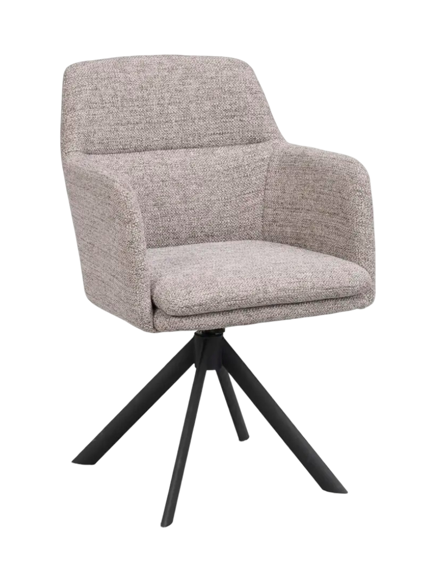 
360° Swivel Designer Armchair "Gladstone" - Beige