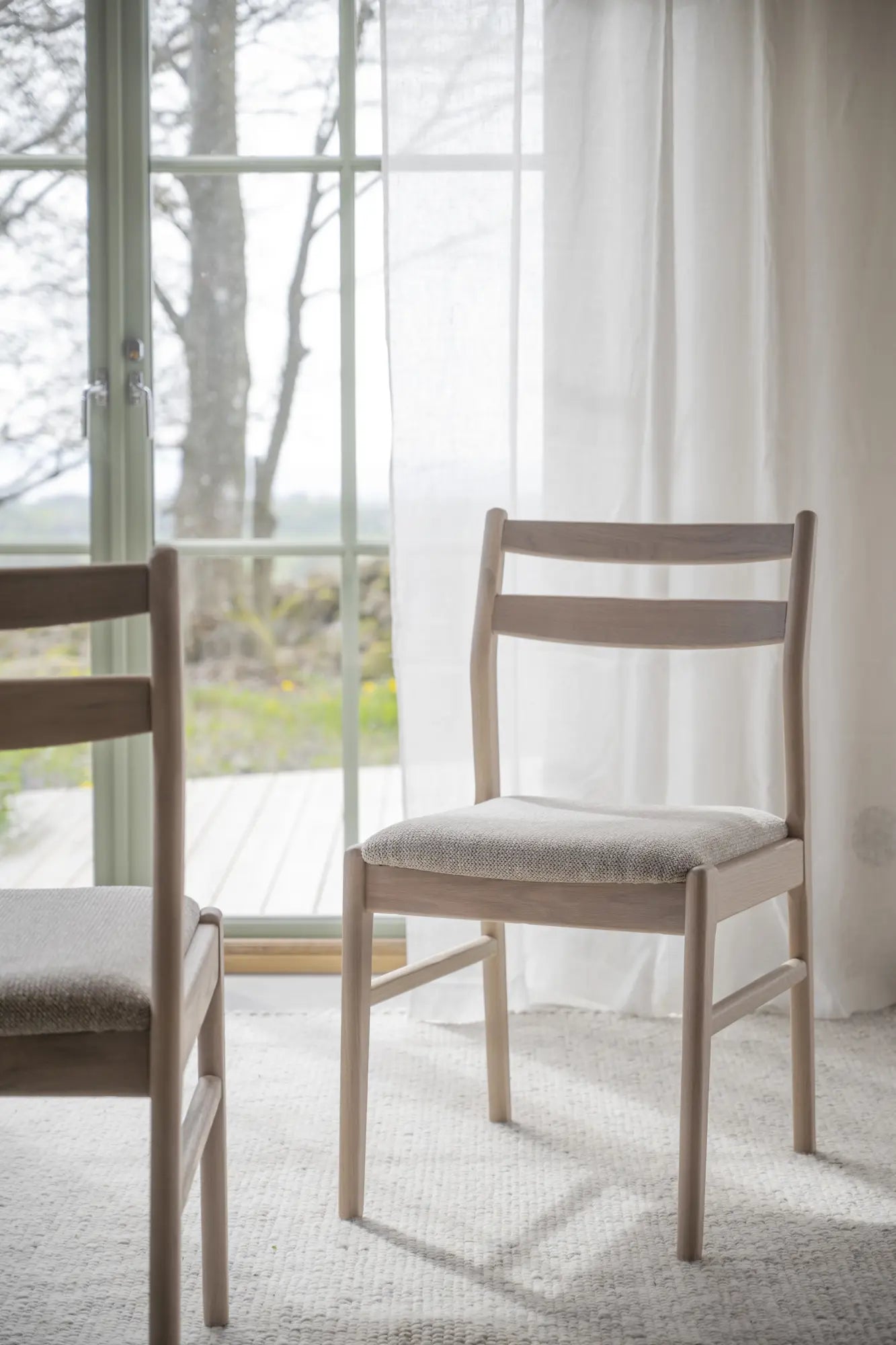 
Chaise en bois massif de haute qualité « Kerwin » - Chêne clair