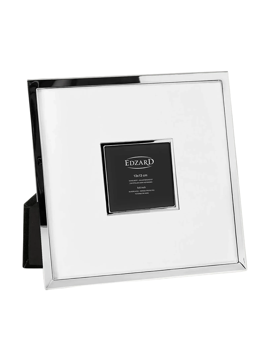 
Cadre photo « Ribera » 35 x 35 cm, plaqué argent, protégé contre l'oxydation