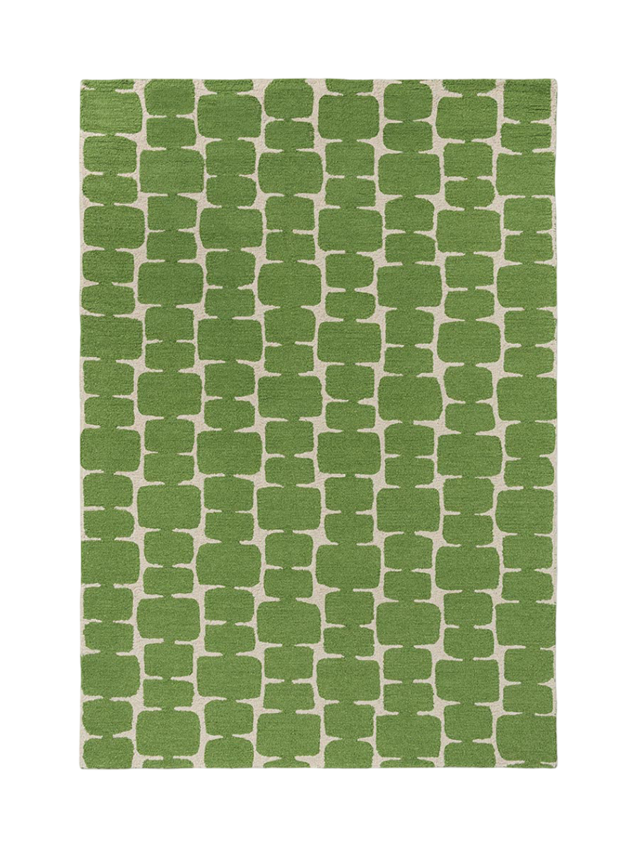 
Tapis design en laine « Little Lohko » - tufté à la main - 160 x 230 cm / Genévrier