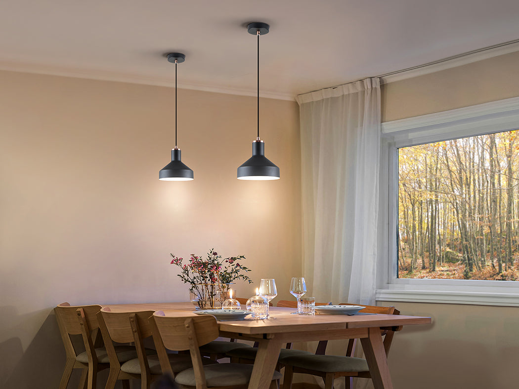 
Irias design pendant light, single-light