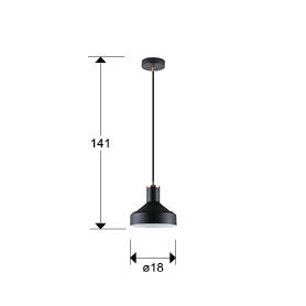 
Suspension design « Irias », 1 lumière