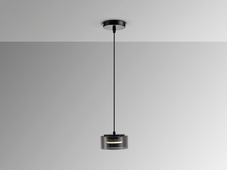 
LED Design Hängelampe „Olaia“ 1-flammig - Schwarz