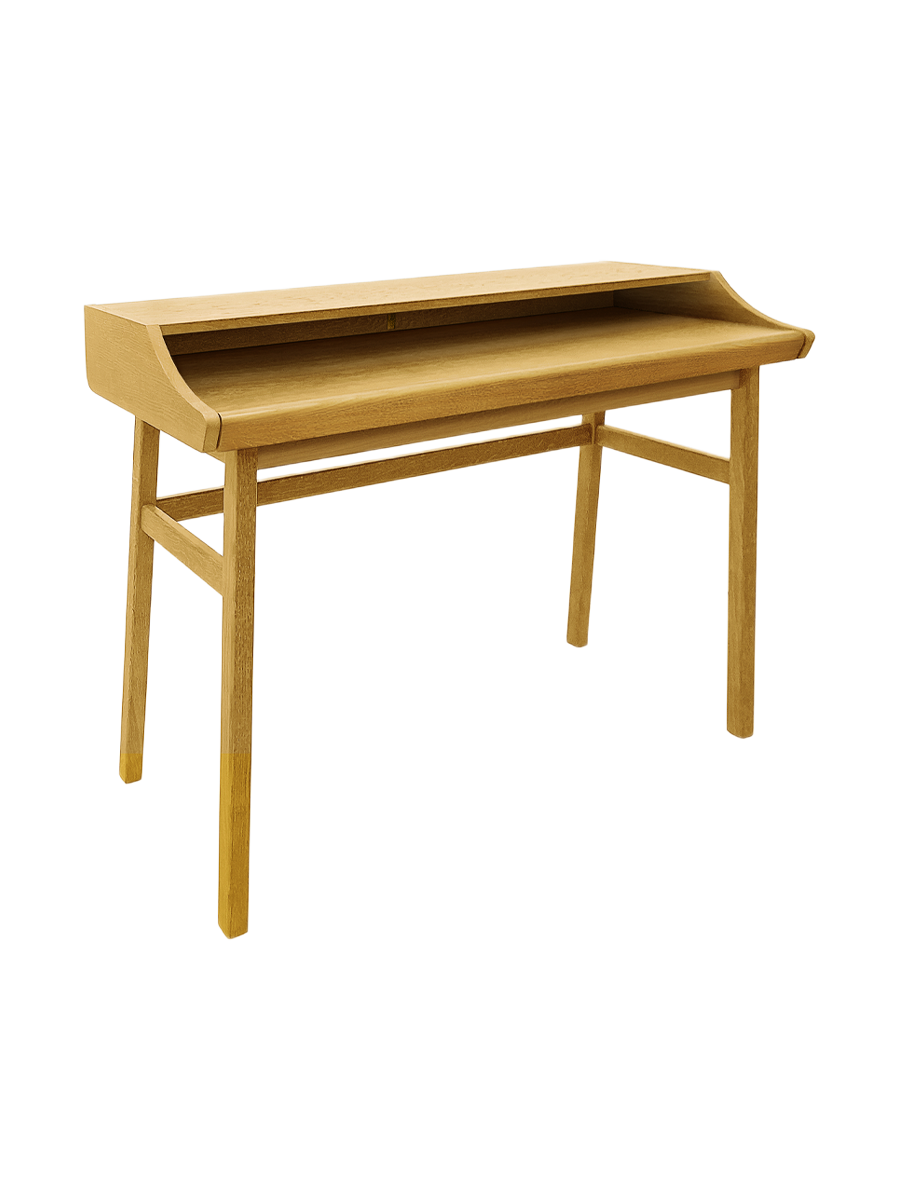 
Design Schreibtisch „Carteret“ mit ausziehbarer Arbeitsfläche - Natural