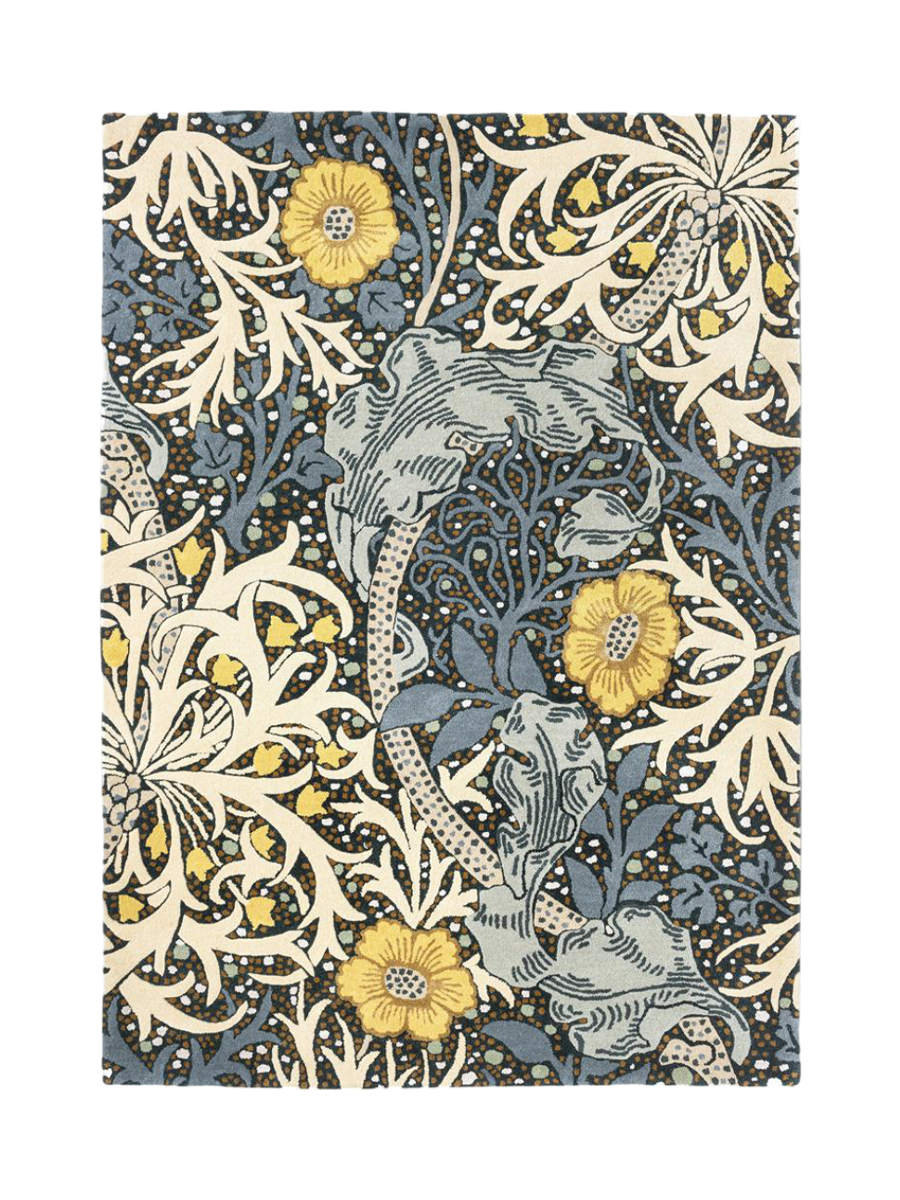 
Tapis design « Seaweed » – tufté à la main, 97 % pure laine vierge - 170 x 240 cm / Sarcelle