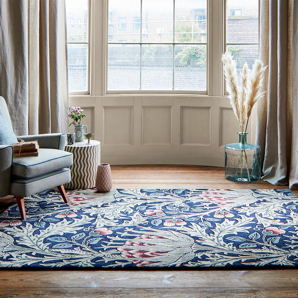 
Tapis design « Artichoke » - tufté à la main, 100 % pure laine vierge - 140 x 200 cm / Minéral