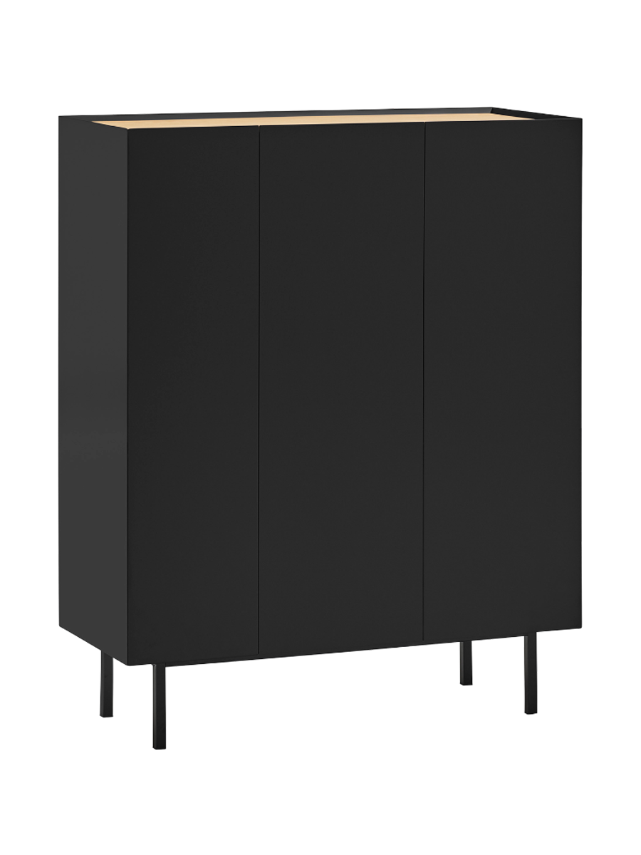 
Design Highboard „Arista“ - Schwarz