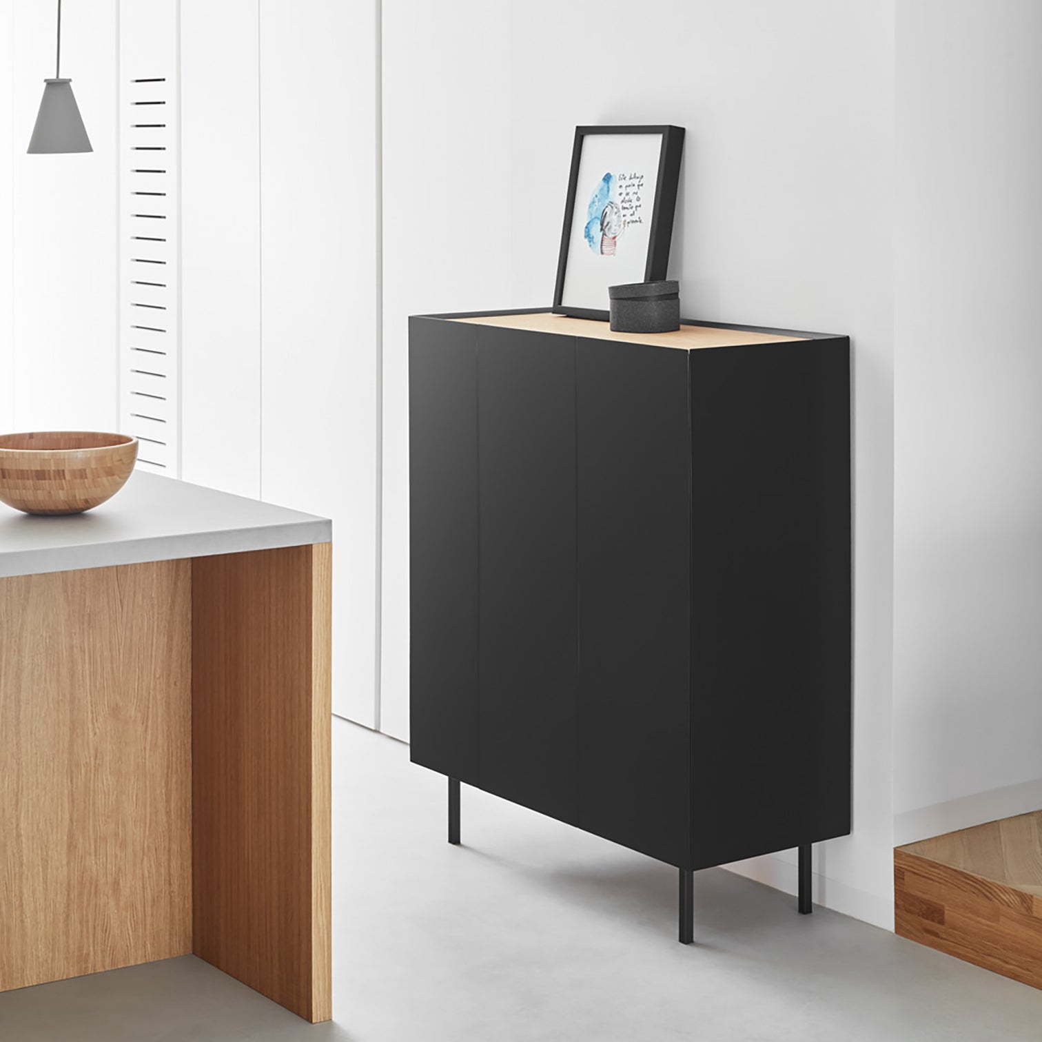 
Design Highboard „Arista“ - Schwarz