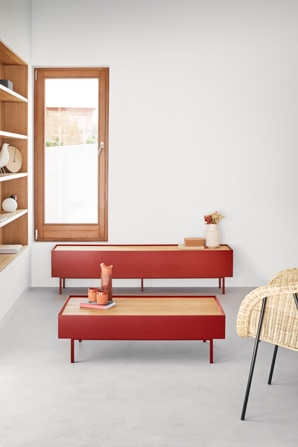 
Design Lowboard „Arista“ - Bordeaux