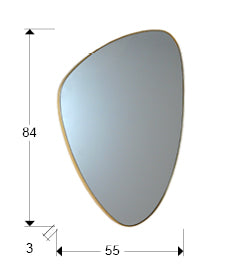 
Designer Wall Mirror “Orio” - Gold