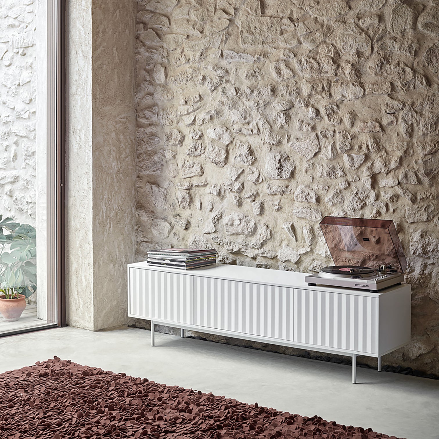 
Designer Lowboard "Sierra" - 180 x 52 cm - White