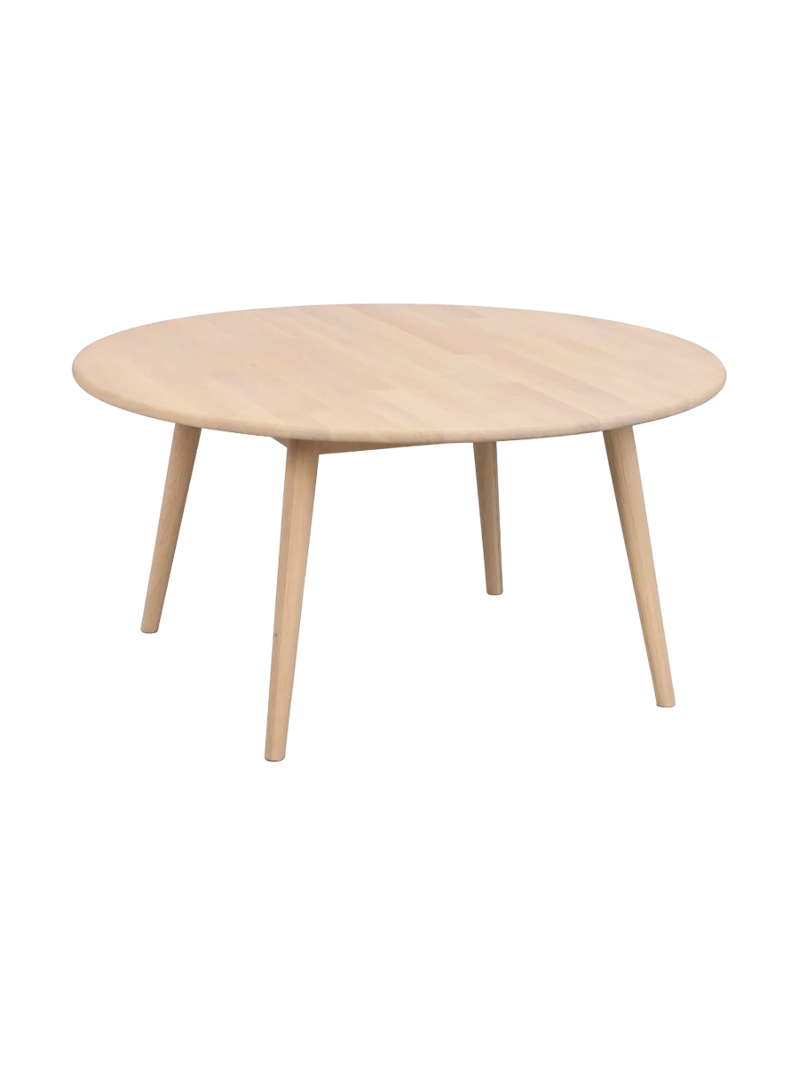 
Runder Massivholz Couchtisch „Tompkins“ Ø 90 cm - Eiche hell