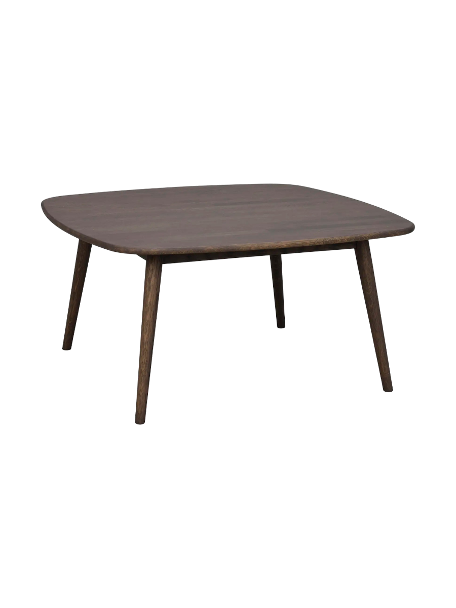 
Massivholz Couchtisch „Tompkins“ 90 x 90 cm - Eiche Dunkelbraun