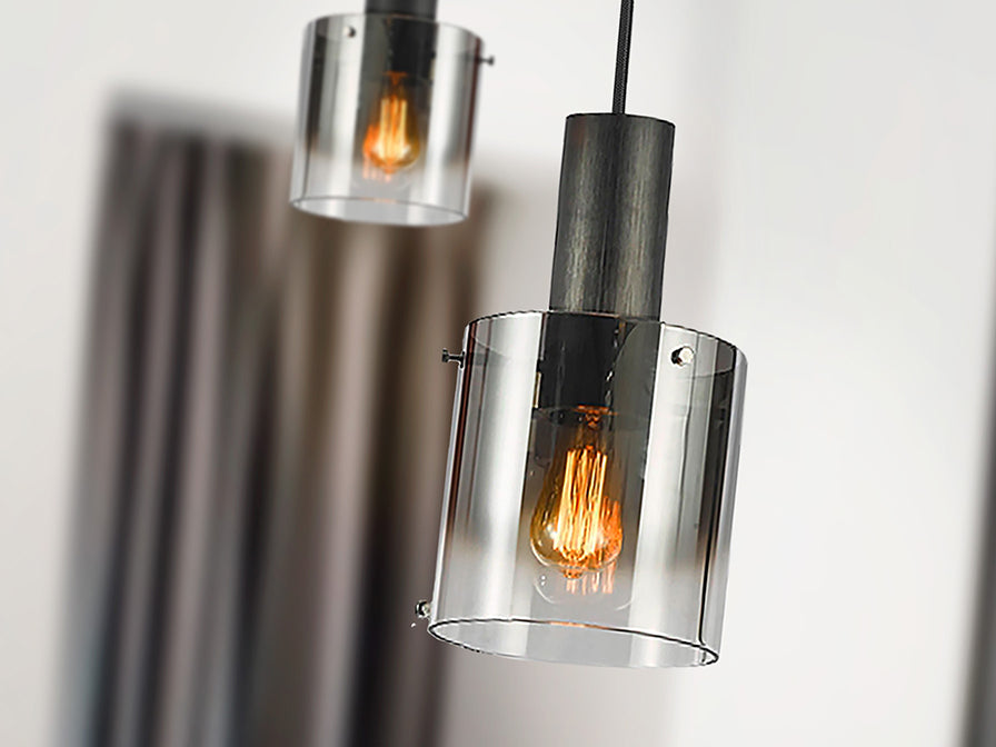
Suspension design « Venize » à 1 flamme - Noir
