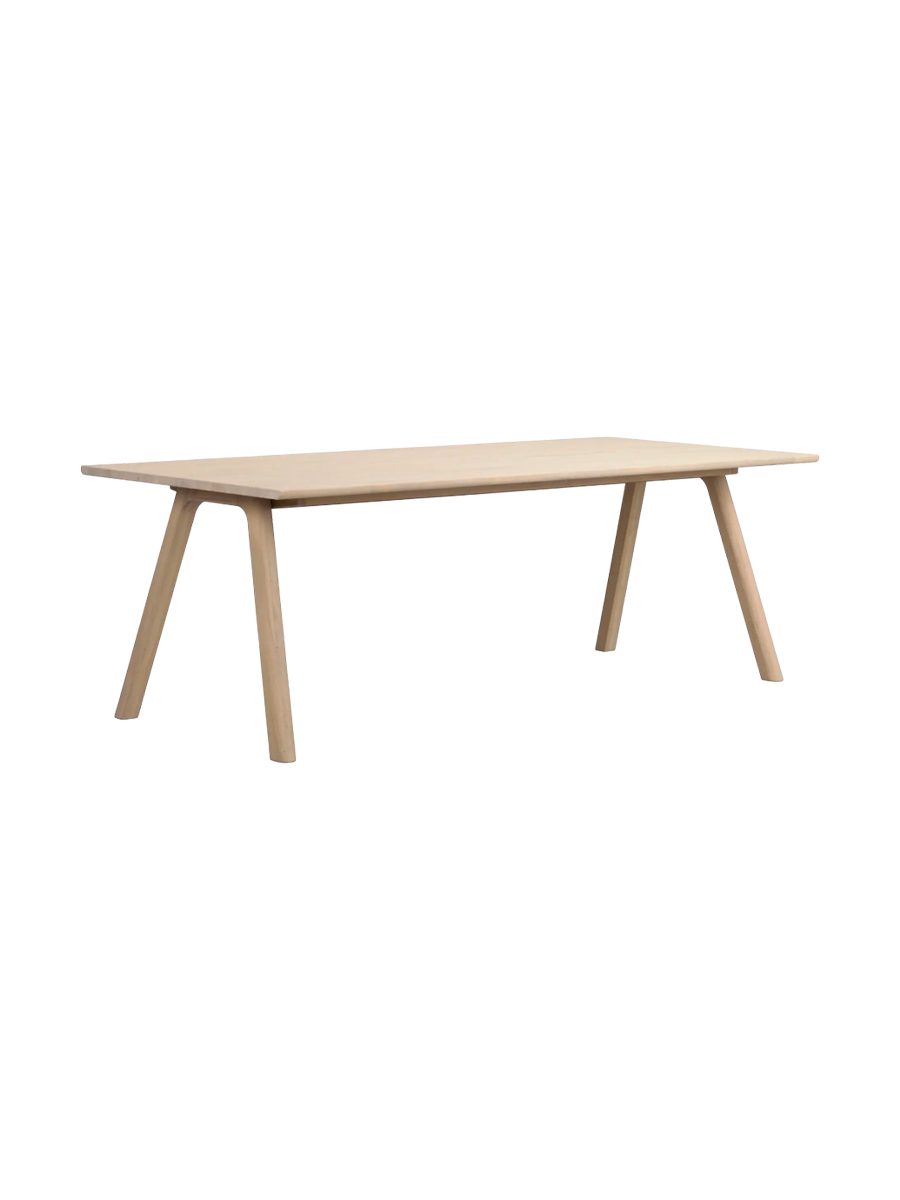 
Ausziehbarer Massivholz Esstisch „Clapperton“, 220-310 x 95 cm - Eiche hell - 220 x 95 cm