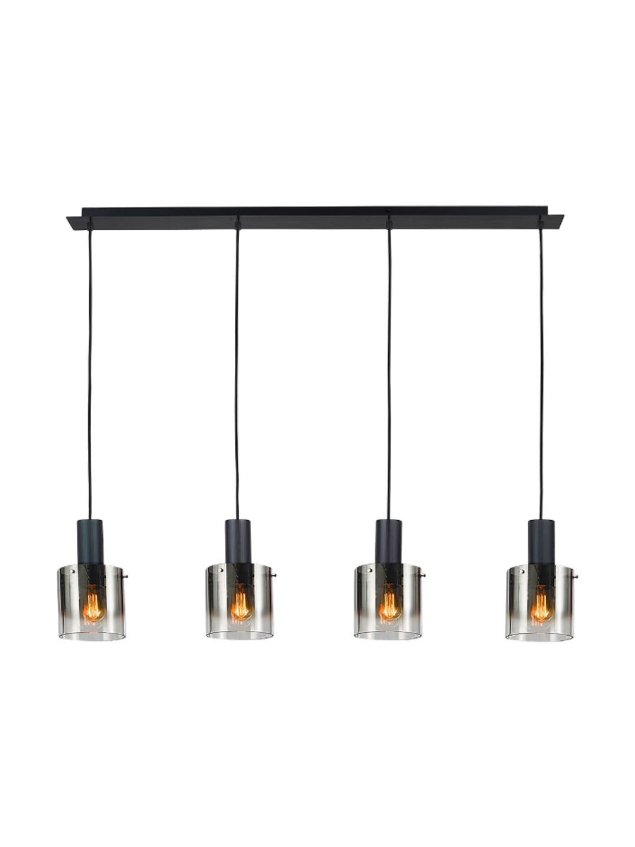 
Suspension design « Venize » à 4 lumières - Noir