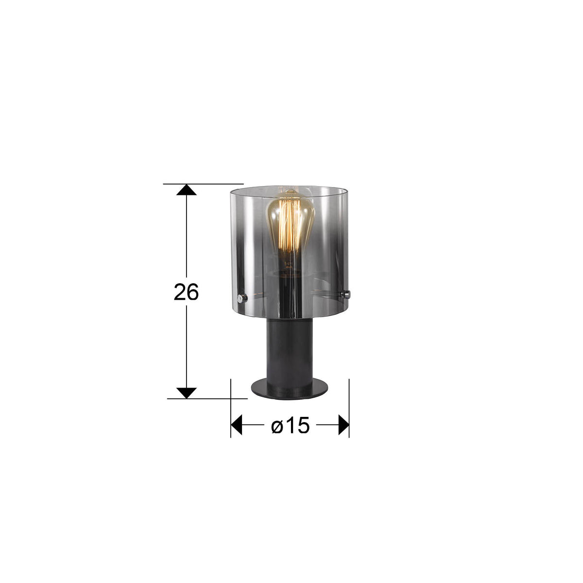 
Venize Designer Table Lamp - Black