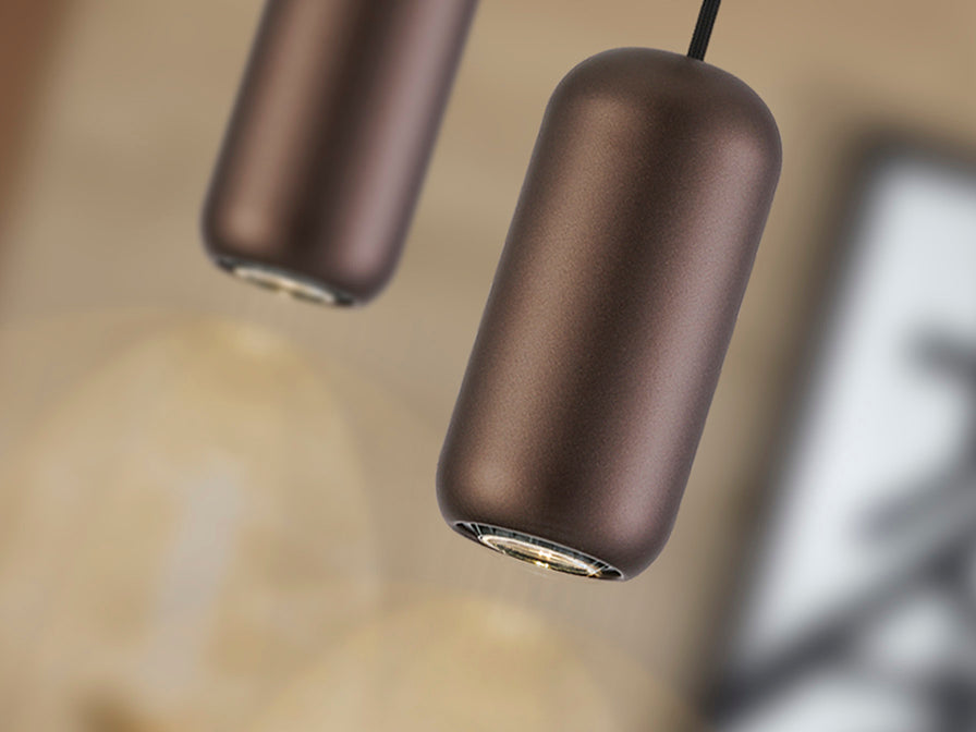 
Suspension design « Nimes », marron, 1 lampe