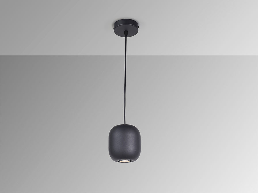 
Lampe suspendue design « Nimes », noire, à 1 ampoule