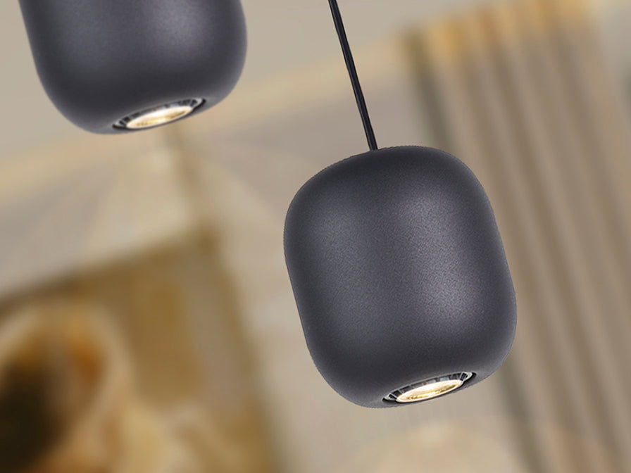 
Lampe suspendue design « Nimes », noire, à 1 ampoule