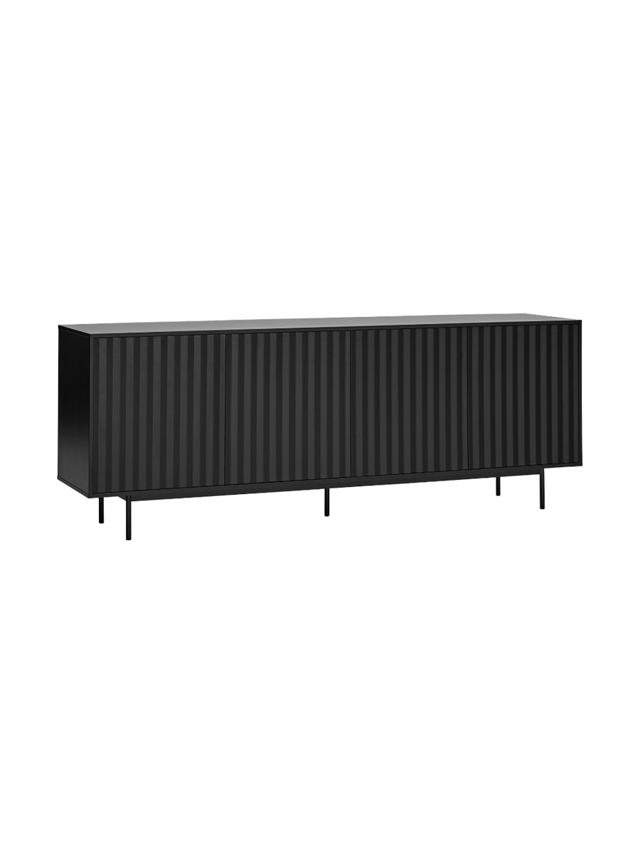 
Design Sideboard "Sierra" 4-Door - Black
