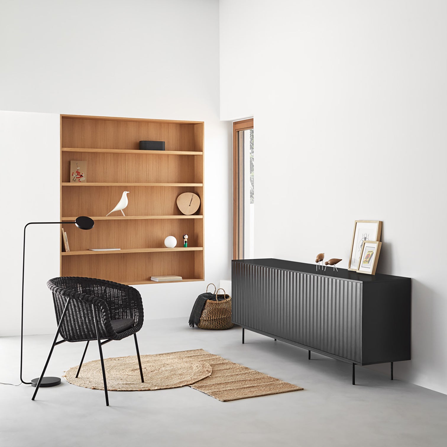 
Design Sideboard "Sierra" 4-Door - Black