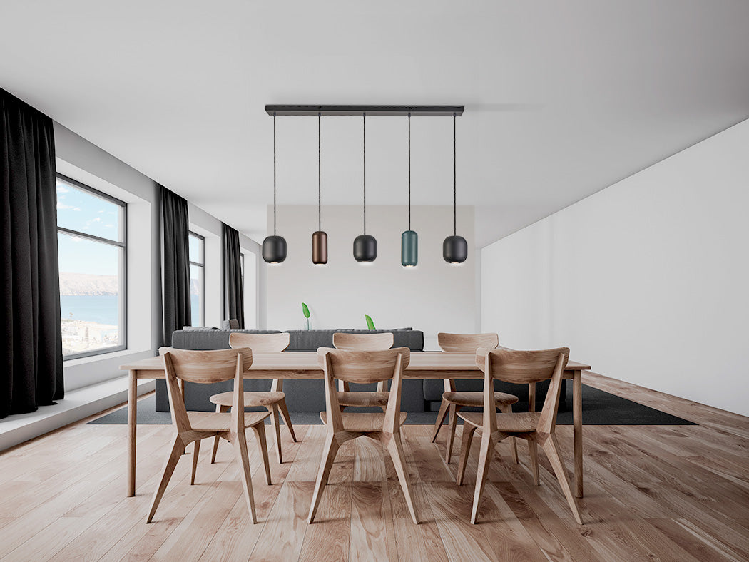 
Lampe suspendue design « Nimes » à 5 lampes