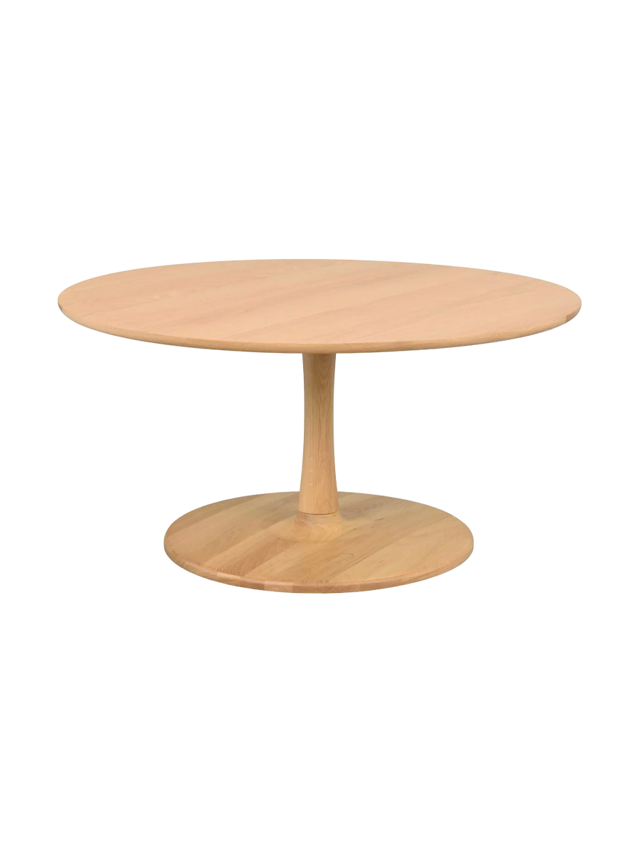 
Design Couchtisch „Hobart“ Ø 90 cm - Eiche Natural