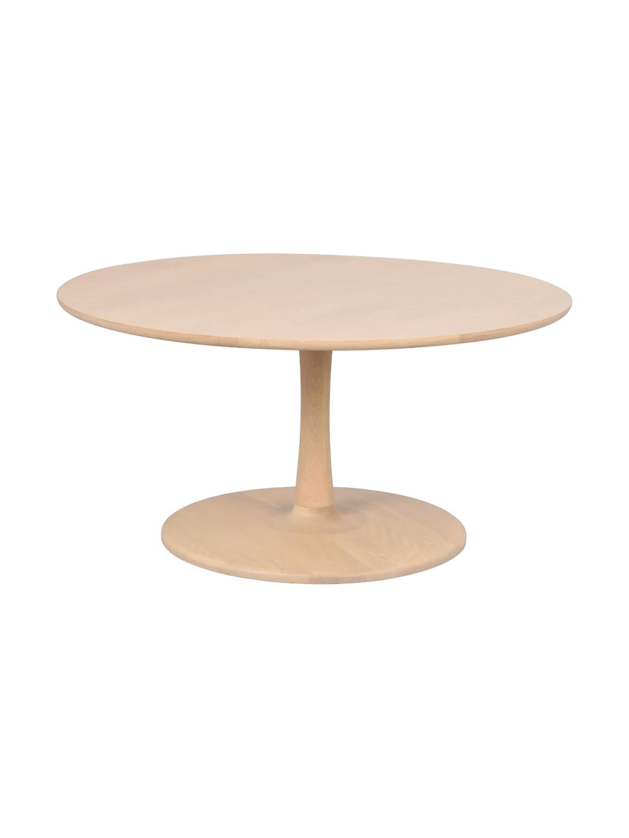 
Design Couchtisch „Hobart“ Ø 90 cm - Eiche hell