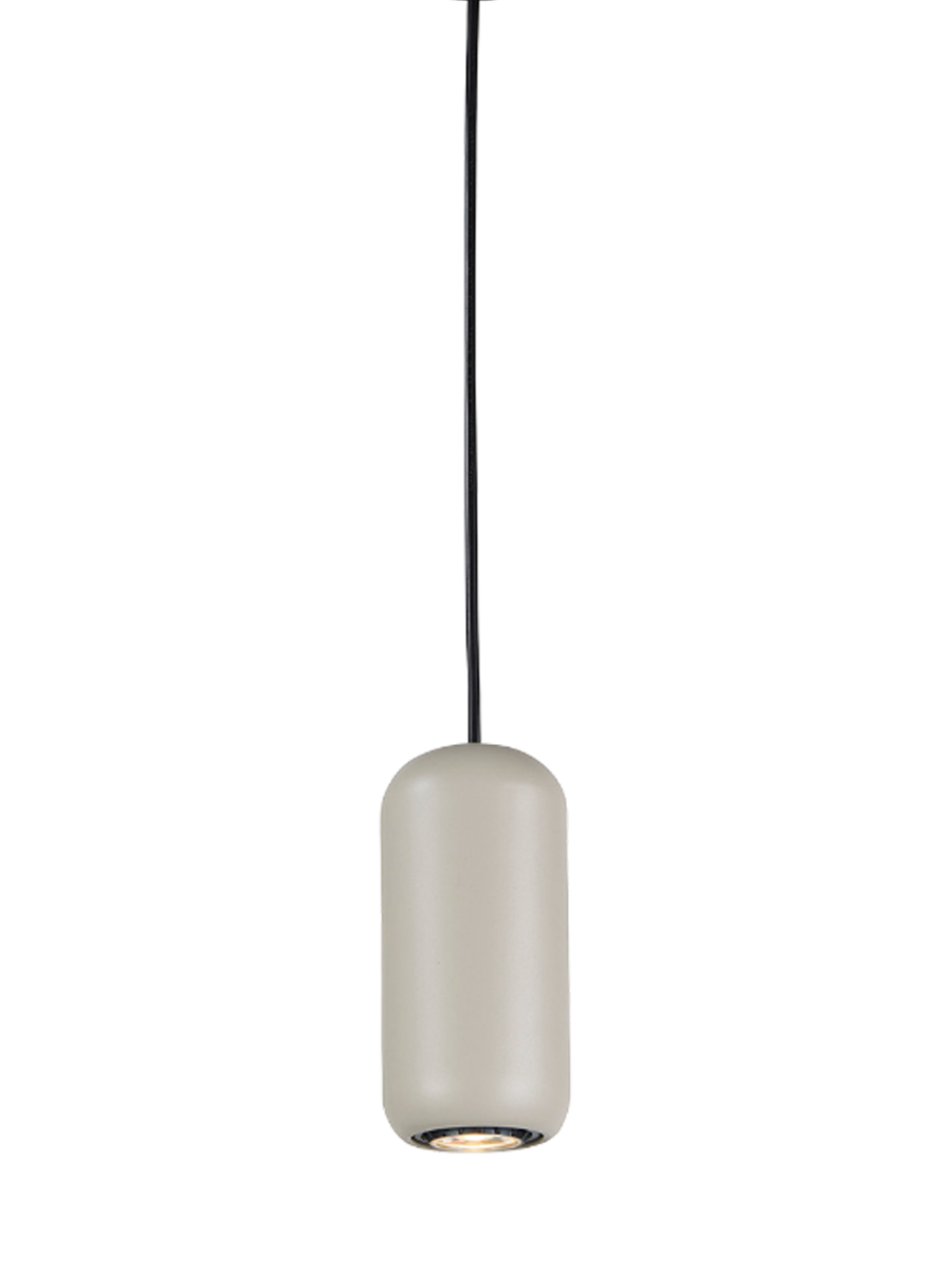 
Nimes designer pendant lamp, light gray, 1-light