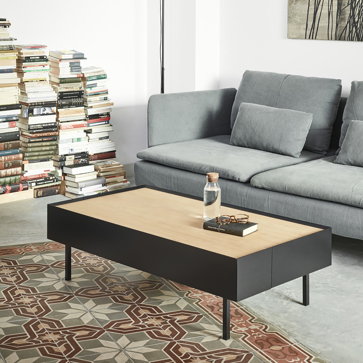 
Design Couchtisch „Arista“ - 110 x 60 cm - Schwarz