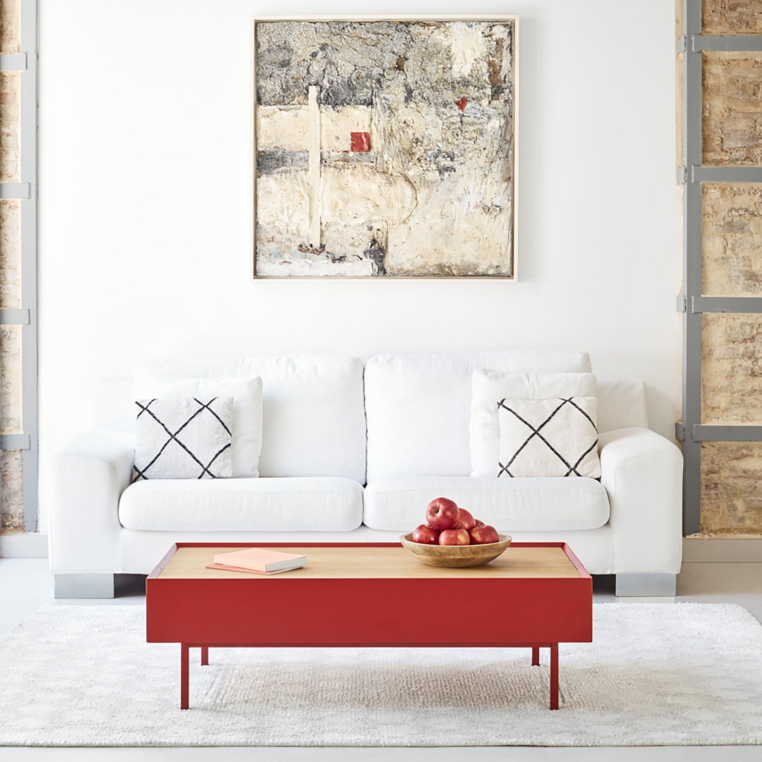 
Design Couchtisch „Arista“ - 110 x 60 cm - Bordeaux