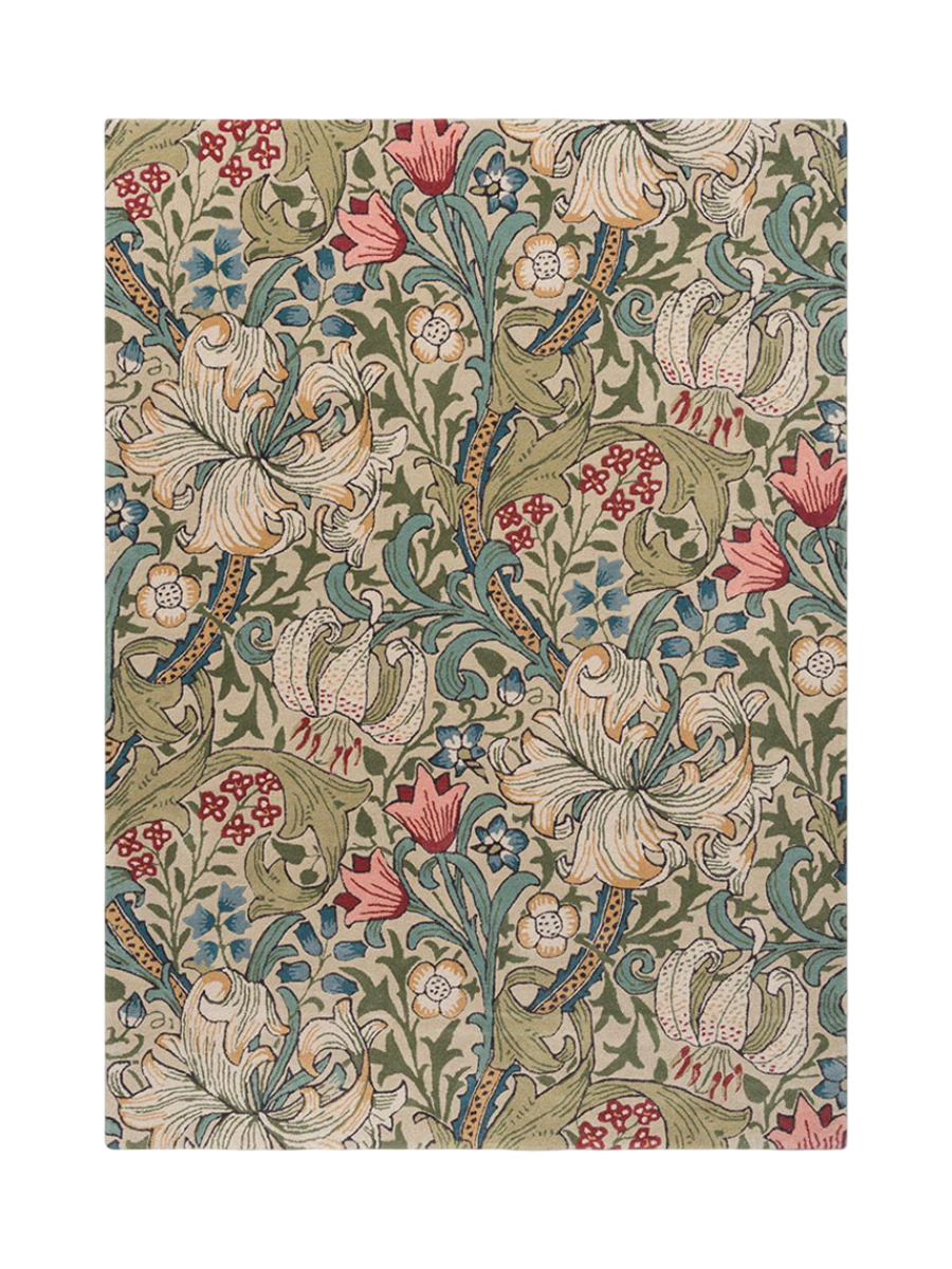 
Tapis design « Golden Lily » - tufté main, 100 % pure laine vierge - 140 x 200 cm