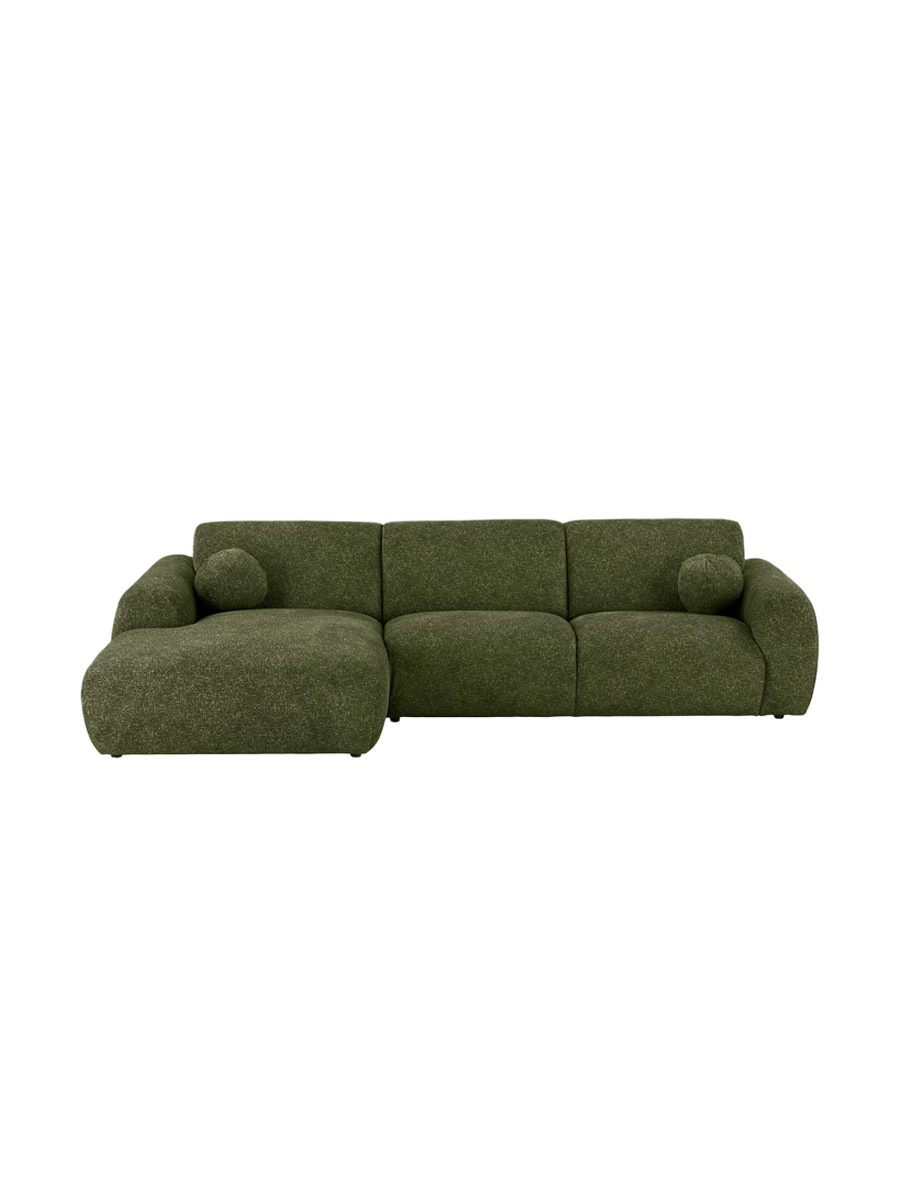 
Canapé d’angle design 4 places « Clyde » - Liens / Pierre