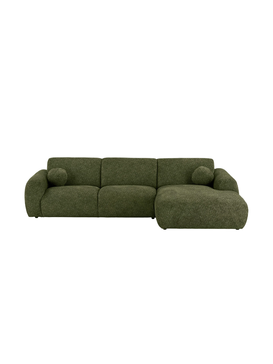 
Canapé d’angle design 4 places « Clyde » - Liens / Pierre
