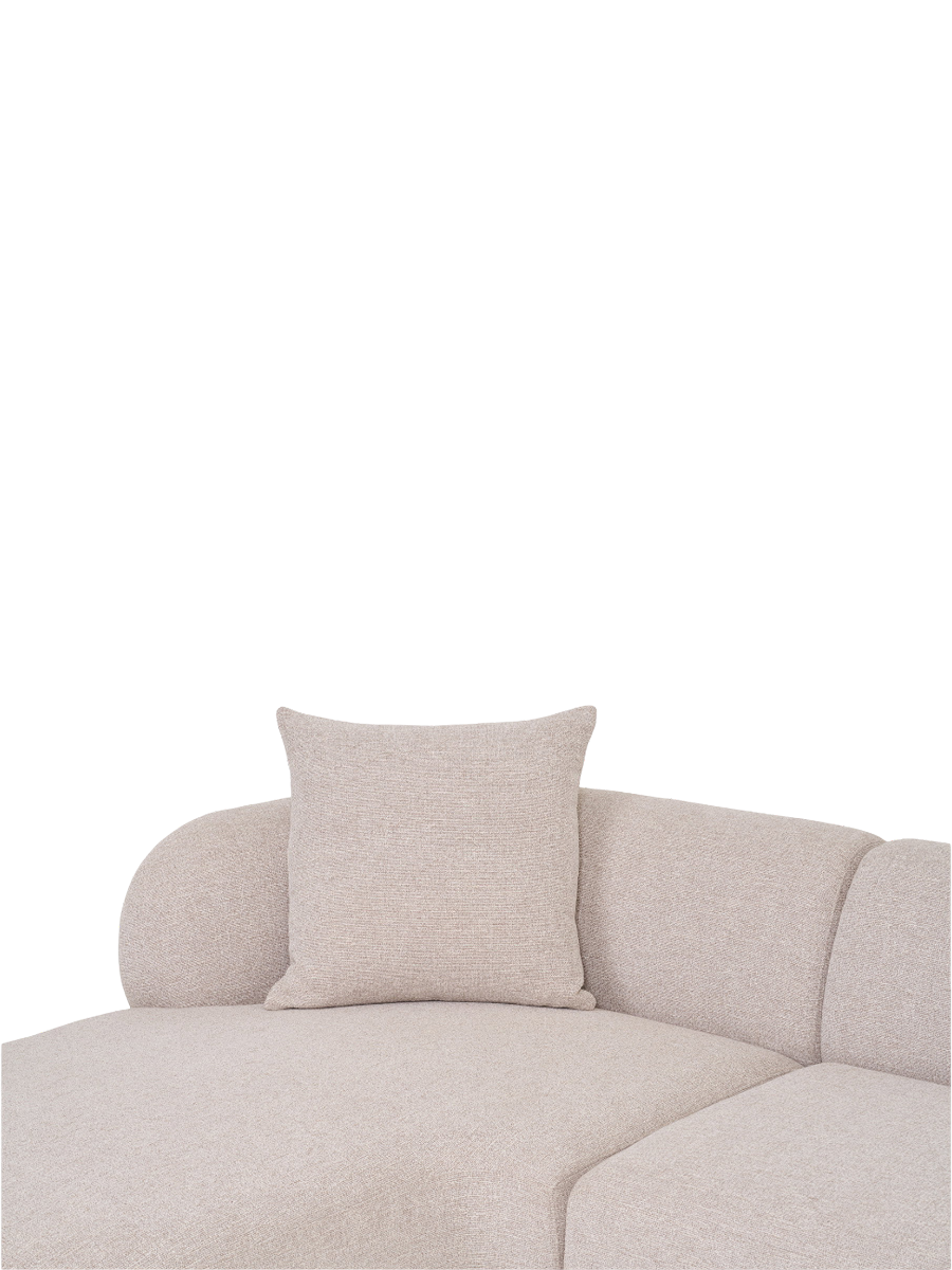 
Canapé d’angle design 4 places « Kingston » - Liens / Sable