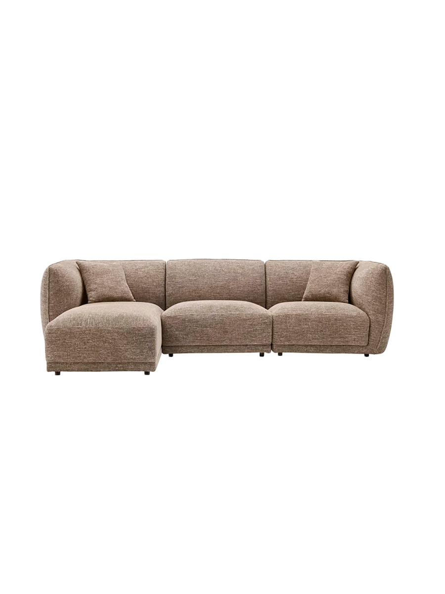 
Divano angolare di design a 4 posti «Noory» - Link / Braun
