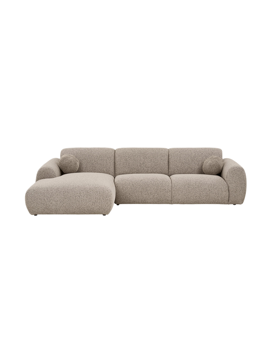 
Divano angolare di design a 4 posti «Clyde» - Link / Pietra