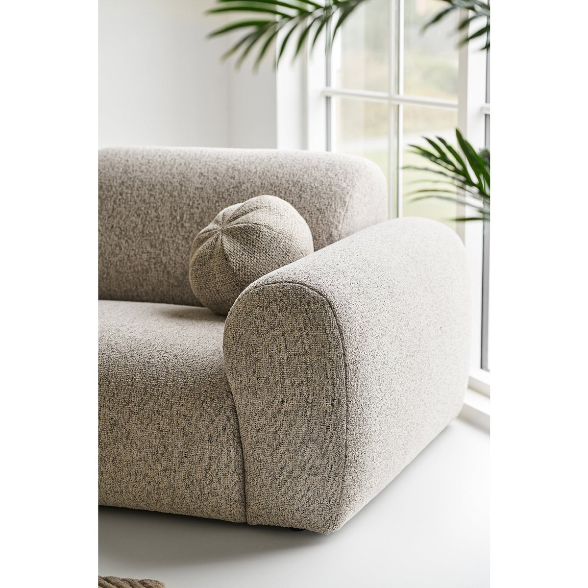 
Canapé d’angle design 4 places « Clyde » - Liens / Pierre