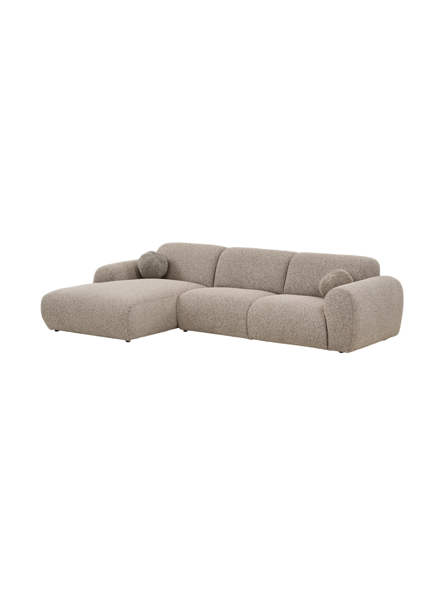 
Canapé d’angle design 4 places « Clyde » - Liens / Pierre